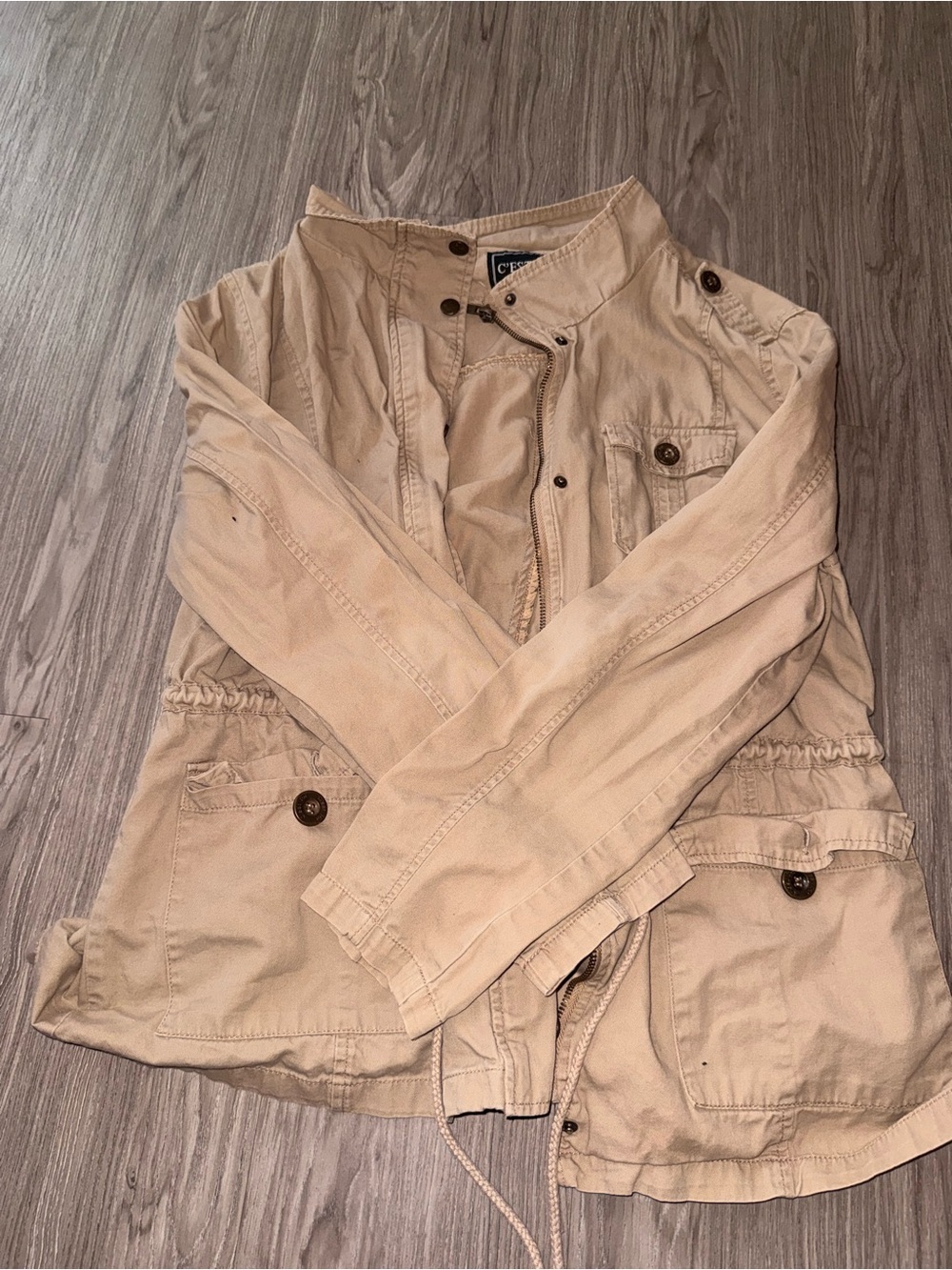 Lightweight Beige Utility Jacket - Unbranded - Picture 2 of 3